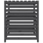 vidaXL Compostador de madera maciza de pino gris 82,5x82,5x99,5 cm vidaXL Compostador de madera maciza de pino gris 82,5x82,5x99,5 cm