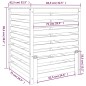 vidaXL Compostador de madera maciza de pino gris 82,5x82,5x99,5 cm vidaXL Compostador de madera maciza de pino gris 82,5x82,5x99,5 cm