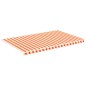 vidaXL Tela de repuesto para toldo amarillo y naranja 5x3 m
