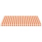 vidaXL Tela de repuesto para toldo amarillo y naranja 5x3 m