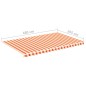 vidaXL Tela de repuesto para toldo amarillo y naranja 5x3 m