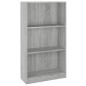 vidaXL Estantería de madera contrachapada gris Sonoma 60x24x109 cm vidaXL Estantería de madera contrachapada gris Sonoma 60x24x109 cm