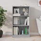 vidaXL Estantería de madera contrachapada gris Sonoma 60x24x109 cm vidaXL Estantería de madera contrachapada gris Sonoma 60x24x109 cm