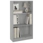 vidaXL Estantería de madera contrachapada gris Sonoma 60x24x109 cm vidaXL Estantería de madera contrachapada gris Sonoma 60x24x109 cm