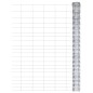 vidaXL Valla de jardín de acero galvanizado plateado 50x1,25 m