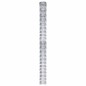 vidaXL Valla de jardín de acero galvanizado plateado 50x1,25 m