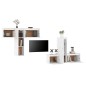 vidaXL Muebles para TV 6 piezas madera maciza de pino blanco vidaXL Muebles para TV 6 piezas madera maciza de pino blanco