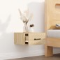 vidaXL Mesita de noche de pared color roble Sonoma 35x35x20 cm