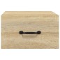 vidaXL Mesita de noche de pared color roble Sonoma 35x35x20 cm