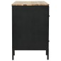 vidaXL Escritorio con doble pedestal madera abeto y acero 120x50x76 cm vidaXL Escritorio con doble pedestal madera abeto y acero 120x50x76 cm