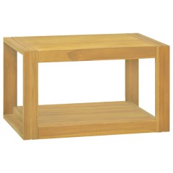 vidaXL Armario de baño de pared madera maciza de teca 60x45x35 cm