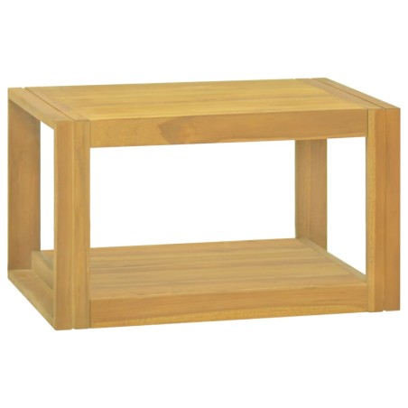 vidaXL Armario de baño de pared madera maciza de teca 60x45x35 cm