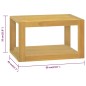 vidaXL Armario de baño de pared madera maciza de teca 60x45x35 cm vidaXL Armario de baño de pared madera maciza de teca 60x45x35 cm
