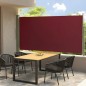 vidaXL Toldo lateral retráctil de jardín rojo 160x300 cm vidaXL Toldo lateral retráctil de jardín rojo 160x300 cm