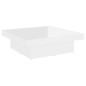 vidaXL Mesa de centro madera contrachapada blanco brillante 90x90x28cm vidaXL Mesa de centro madera contrachapada blanco brillante 90x90x28cm