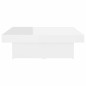 vidaXL Mesa de centro madera contrachapada blanco brillante 90x90x28cm vidaXL Mesa de centro madera contrachapada blanco brillante 90x90x28cm