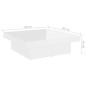 vidaXL Mesa de centro madera contrachapada blanco brillante 90x90x28cm vidaXL Mesa de centro madera contrachapada blanco brillante 90x90x28cm
