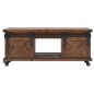 vidaXL Mesa de centro de madera maciza de abeto marrón 91x51x38 cm vidaXL Mesa de centro de madera maciza de abeto marrón 91x51x38 cm