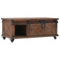 vidaXL Mesa de centro de madera maciza de abeto marrón 91x51x38 cm vidaXL Mesa de centro de madera maciza de abeto marrón 91x51x38 cm