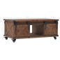 vidaXL Mesa de centro de madera maciza de abeto marrón 91x51x38 cm vidaXL Mesa de centro de madera maciza de abeto marrón 91x51x38 cm