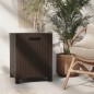 vidaXL Caja de almacenaje de jardín ratán PP marrón 39x39x46 cm