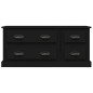 vidaXL Mueble para TV madera contrachapada negro 100x35,5x45 cm
