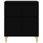 vidaXL Aparador de madera contrachapada negro 60x35x70 cm vidaXL Aparador de madera contrachapada negro 60x35x70 cm