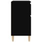 vidaXL Aparador de madera contrachapada negro 60x35x70 cm vidaXL Aparador de madera contrachapada negro 60x35x70 cm