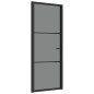vidaXL Puerta interior vidrio EGS y aluminio negro 83x201,5 cm vidaXL Puerta interior vidrio EGS y aluminio negro 83x201,5 cm