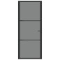 vidaXL Puerta interior vidrio EGS y aluminio negro 83x201,5 cm vidaXL Puerta interior vidrio EGS y aluminio negro 83x201,5 cm