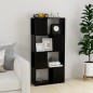 vidaXL Librería separador madera contrachapada negro 60x24x124,5 cm vidaXL Librería separador madera contrachapada negro 60x24x124,5 cm