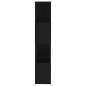 vidaXL Librería separador madera contrachapada negro 60x24x124,5 cm vidaXL Librería separador madera contrachapada negro 60x24x124,5 cm