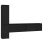 vidaXL Muebles para TV 4 piezas madera maciza de pino negro vidaXL Muebles para TV 4 piezas madera maciza de pino negro