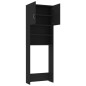 vidaXL Armario de lavadora madera contrachapada negro 64x25,5x190 cm vidaXL Armario de lavadora madera contrachapada negro 64x25,5x190 cm