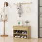 vidaXL Banco zapatero madera contrachapada roble Sonoma 60x30x45 cm vidaXL Banco zapatero madera contrachapada roble Sonoma 60x30x45 cm