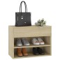 vidaXL Banco zapatero madera contrachapada roble Sonoma 60x30x45 cm vidaXL Banco zapatero madera contrachapada roble Sonoma 60x30x45 cm
