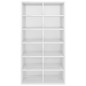 vidaXL Zapatero de madera contrachapada blanco brillo 54x34x100,5 cm vidaXL Zapatero de madera contrachapada blanco brillo 54x34x100,5 cm