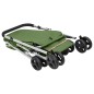 vidaXL Cochecito para perros plegable tela lino verde 100x49x96 cm vidaXL Cochecito para perros plegable tela lino verde 100x49x96 cm