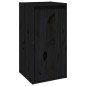 vidaXL Muebles para TV 4 piezas madera maciza de pino negro vidaXL Muebles para TV 4 piezas madera maciza de pino negro