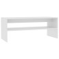 vidaXL Mesa de centro de madera contrachapada blanco 100x40x40 cm vidaXL Mesa de centro de madera contrachapada blanco 100x40x40 cm
