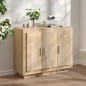 vidaXL Aparador de madera contrachapada color roble Sonoma 92x35x75 cm vidaXL Aparador de madera contrachapada color roble Sonoma 92x35x75 cm