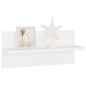 vidaXL Estantes de pared 4uds madera contrachapada blanco 40x11,5x18cm