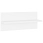 vidaXL Estantes de pared 4uds madera contrachapada blanco 40x11,5x18cm