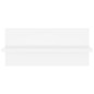 vidaXL Estantes de pared 4uds madera contrachapada blanco 40x11,5x18cm