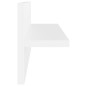 vidaXL Estantes de pared 4uds madera contrachapada blanco 40x11,5x18cm