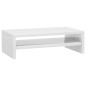 vidaXL Soporte para pantalla contrachapada blanco brillante 42x24x13cm vidaXL Soporte para pantalla contrachapada blanco brillante 42x24x13cm