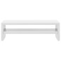 vidaXL Soporte para pantalla contrachapada blanco brillante 42x24x13cm vidaXL Soporte para pantalla contrachapada blanco brillante 42x24x13cm