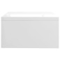 vidaXL Soporte para pantalla contrachapada blanco brillante 42x24x13cm vidaXL Soporte para pantalla contrachapada blanco brillante 42x24x13cm