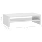 vidaXL Soporte para pantalla contrachapada blanco brillante 42x24x13cm vidaXL Soporte para pantalla contrachapada blanco brillante 42x24x13cm