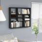vidaXL Estantería de pared madera contrachapada negro 90x16x78 cm vidaXL Estantería de pared madera contrachapada negro 90x16x78 cm